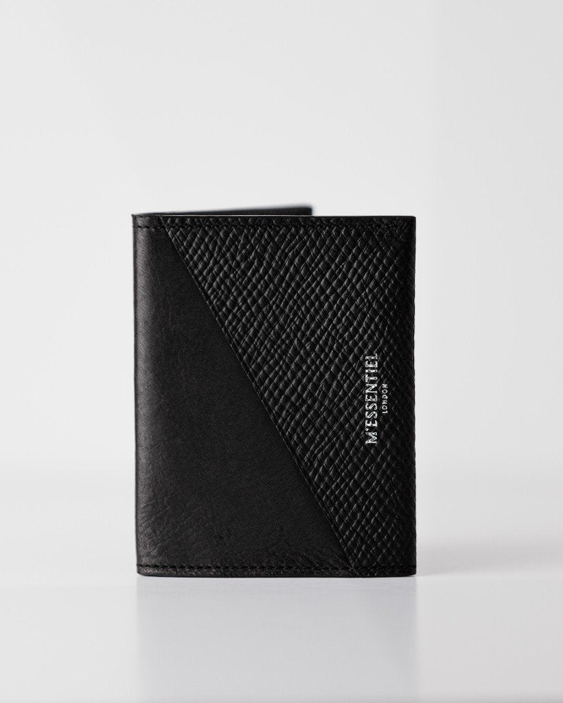 Mens Black Wallet - Deerskin Leather
