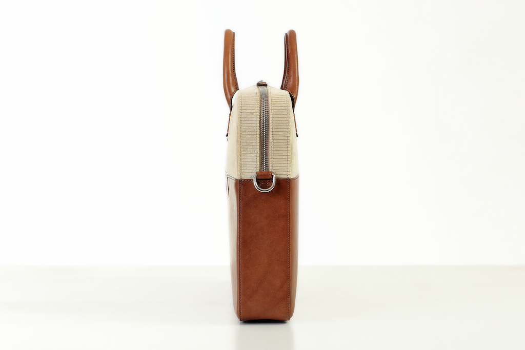 Steindl Laptop Bag Side View | Italian Leather