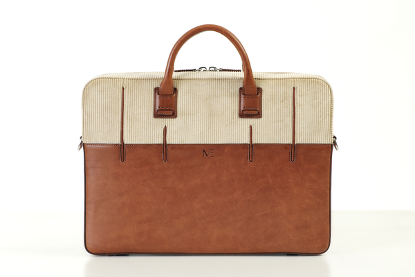 Steindl Laptop Bag Front View | Italian Leather